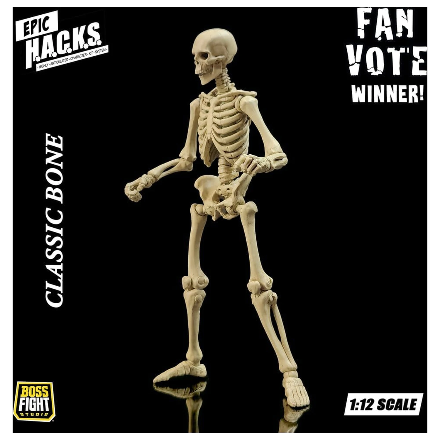 Epic H.A.C.K.S. akciófigura 1/12 Skeleton Blank Classic Bone termékfotó