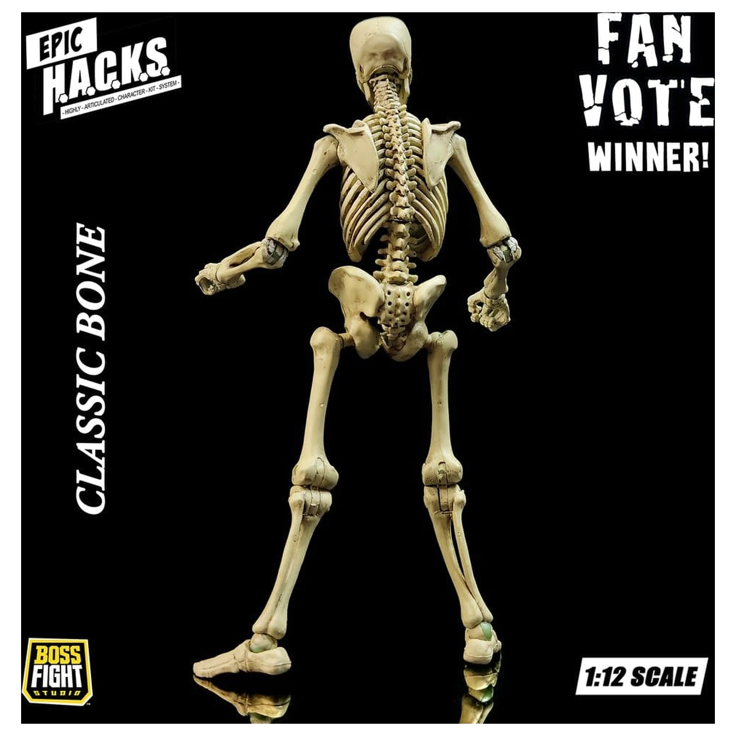 Epic H.A.C.K.S. akciófigura 1/12 Skeleton Blank Classic Bone termékfotó