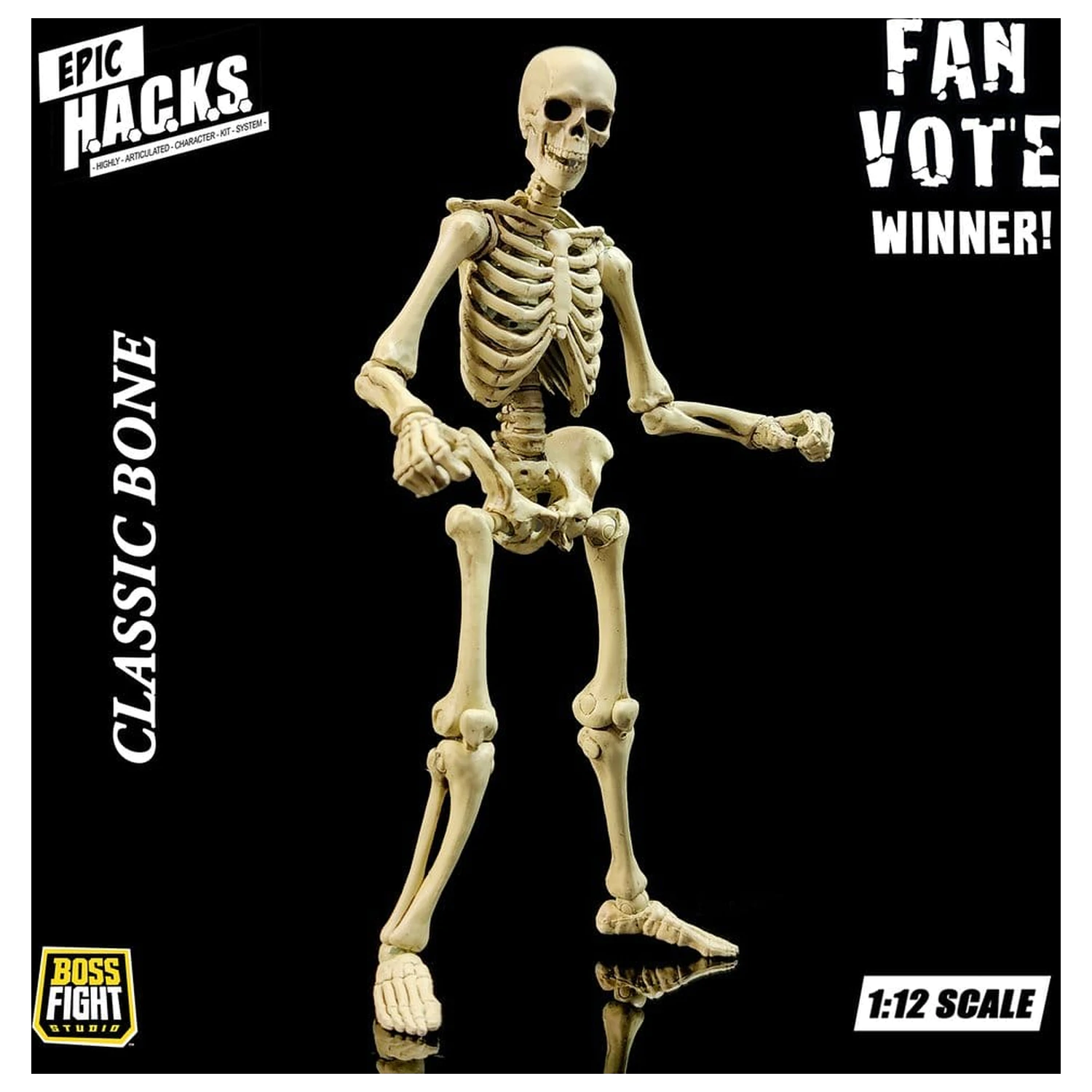 Epic H.A.C.K.S. akciófigura 1/12 Skeleton Blank Classic Bone termékfotó