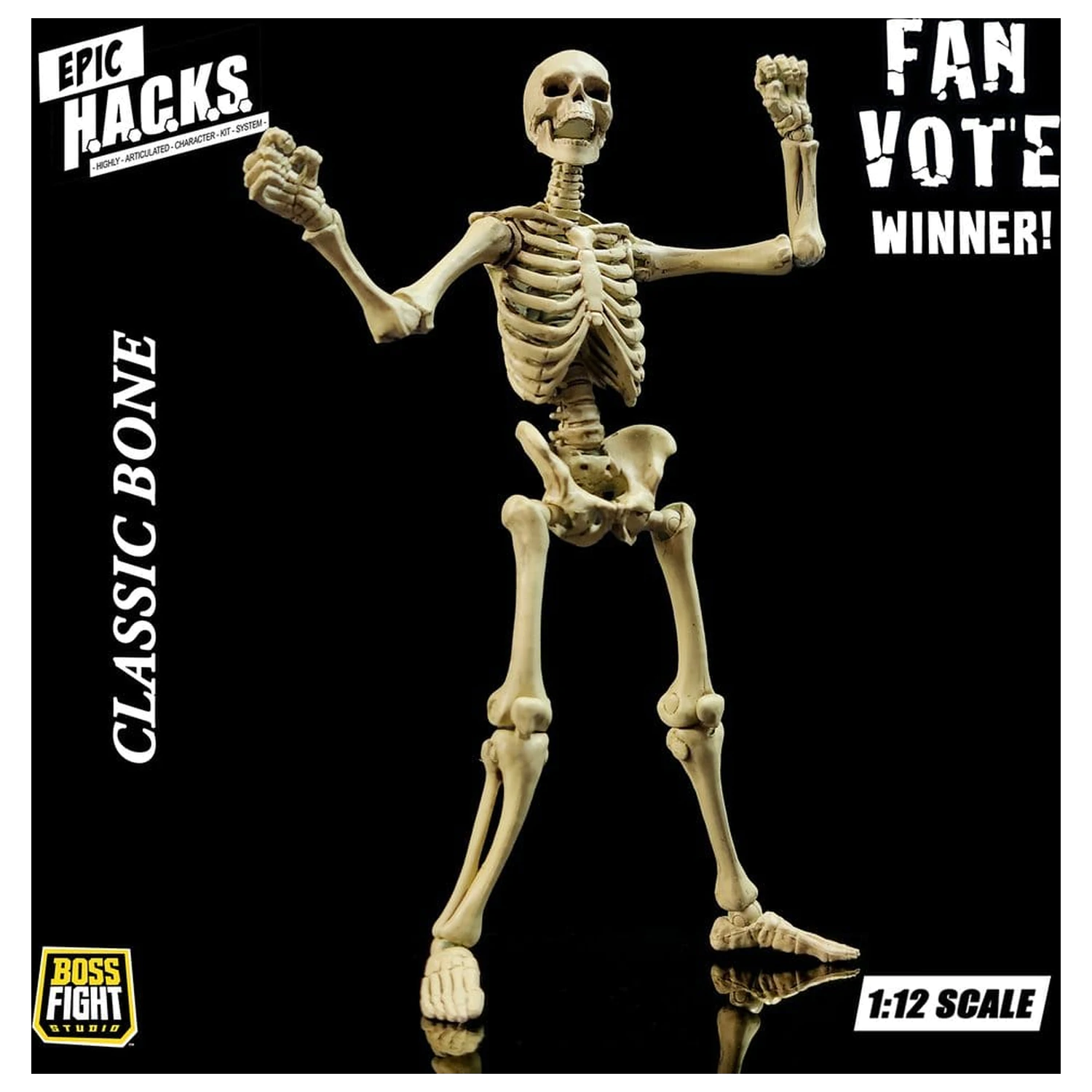 Epic H.A.C.K.S. akciófigura 1/12 Skeleton Blank Classic Bone termékfotó