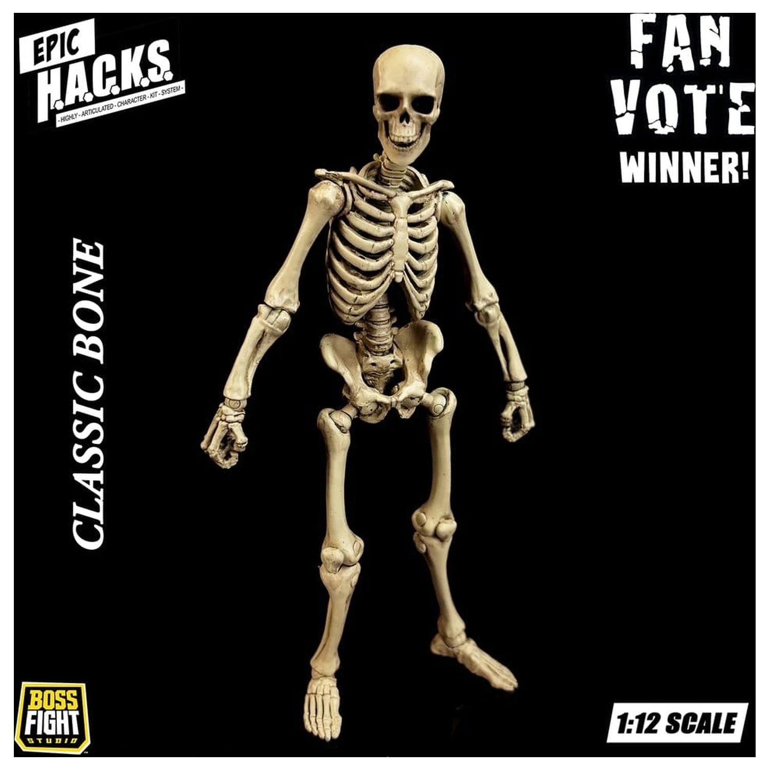 Epic H.A.C.K.S. akciófigura 1/12 Skeleton Blank Classic Bone termékfotó