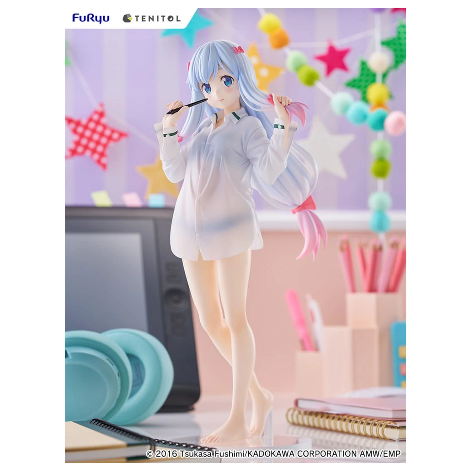 Eromanga Sensei Tenitol Tall PVC szobor figura Sagiri Izumi Shirts Ver. 30 cm  termékfotó