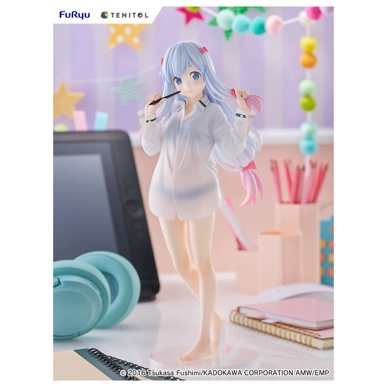 Eromanga Sensei Tenitol Tall PVC szobor figura Sagiri Izumi Shirts Ver. 30 cm  termékfotó