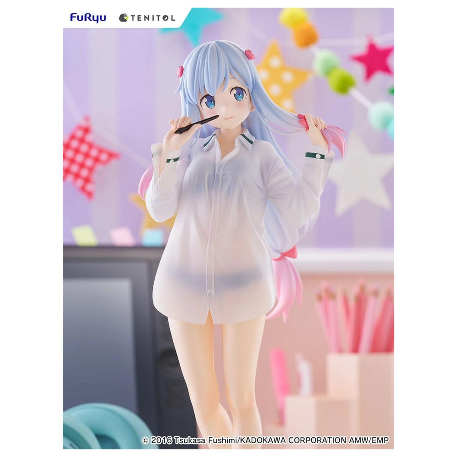 Eromanga Sensei Tenitol Tall PVC szobor figura Sagiri Izumi Shirts Ver. 30 cm  termékfotó