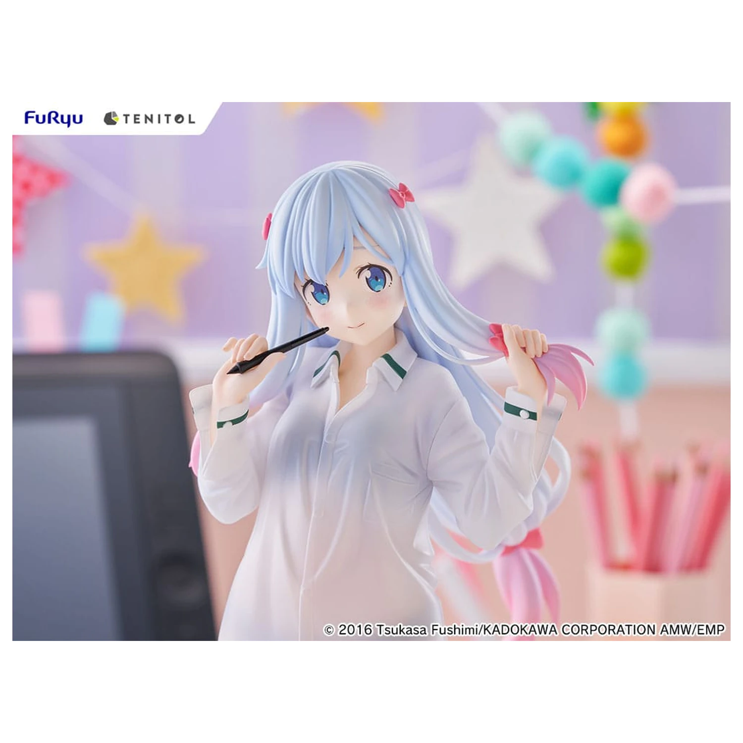 Eromanga Sensei Tenitol Tall PVC szobor figura Sagiri Izumi Shirts Ver. 30 cm  termékfotó