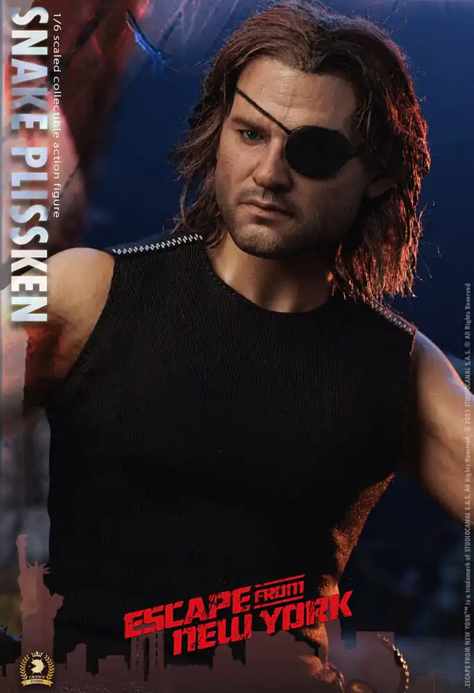 Escape from New York Crown Series 1/6 Snake Plissken (Real Hair Version) akciófigura 30 cm termékfotó
