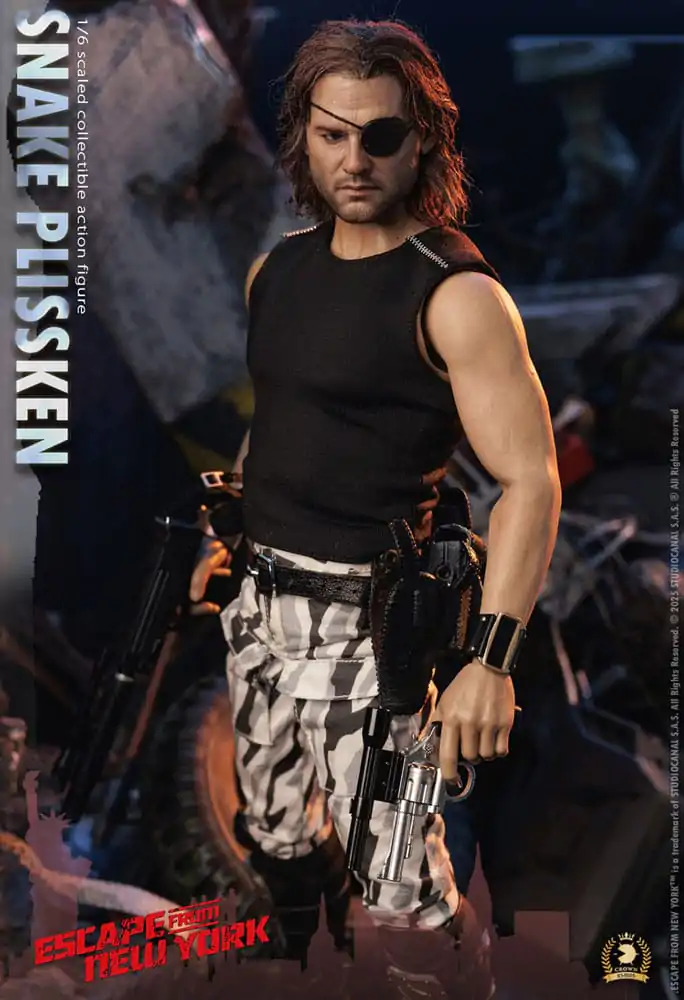 Escape from New York Crown Series 1/6 Snake Plissken (Real Hair Version) akciófigura 30 cm termékfotó
