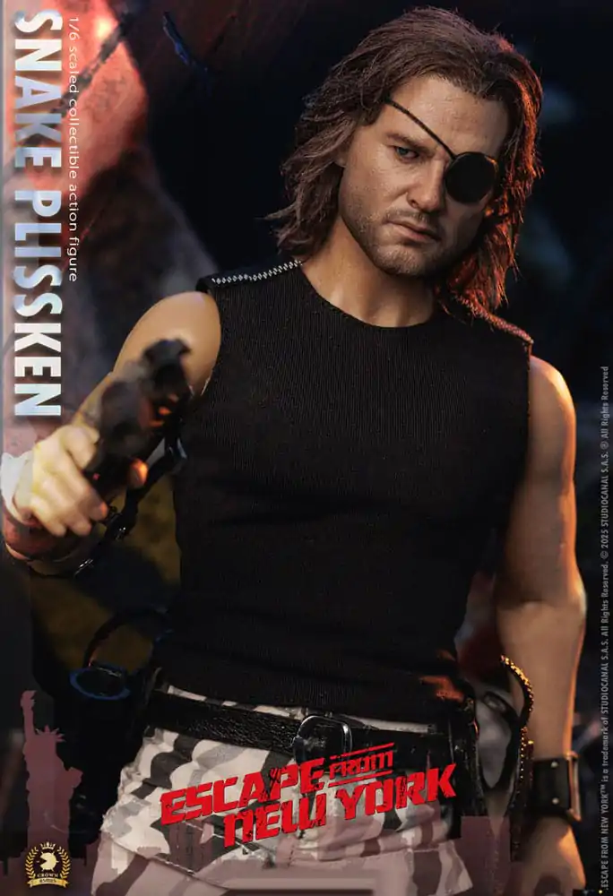 Escape from New York Crown Series 1/6 Snake Plissken (Real Hair Version) akciófigura 30 cm termékfotó