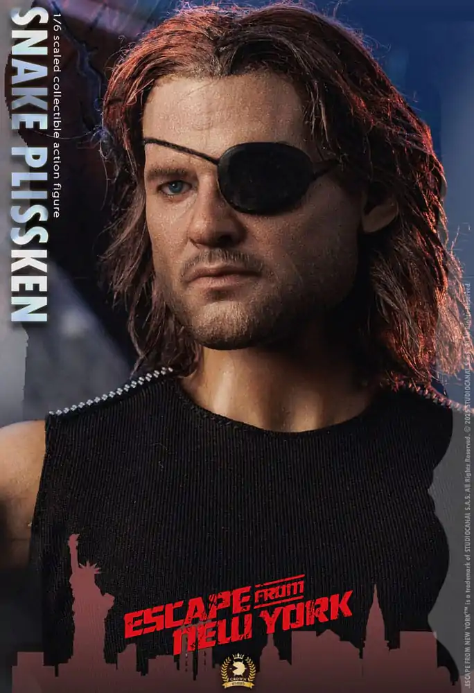 Escape from New York Crown Series 1/6 Snake Plissken (Real Hair Version) akciófigura 30 cm termékfotó