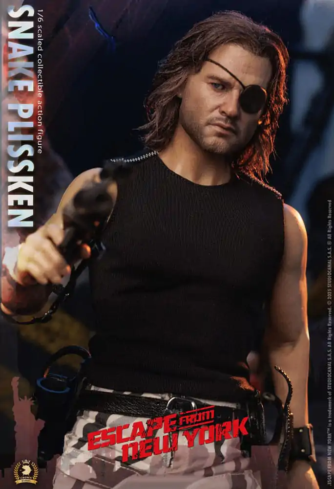 Escape from New York Crown Series 1/6 Snake Plissken (Real Hair Version) akciófigura 30 cm termékfotó