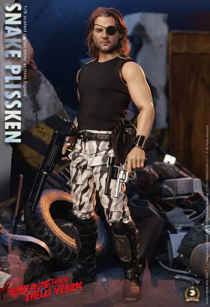 Escape from New York Crown Series 1/6 Snake Plissken (Real Hair Version) akciófigura 30 cm termékfotó