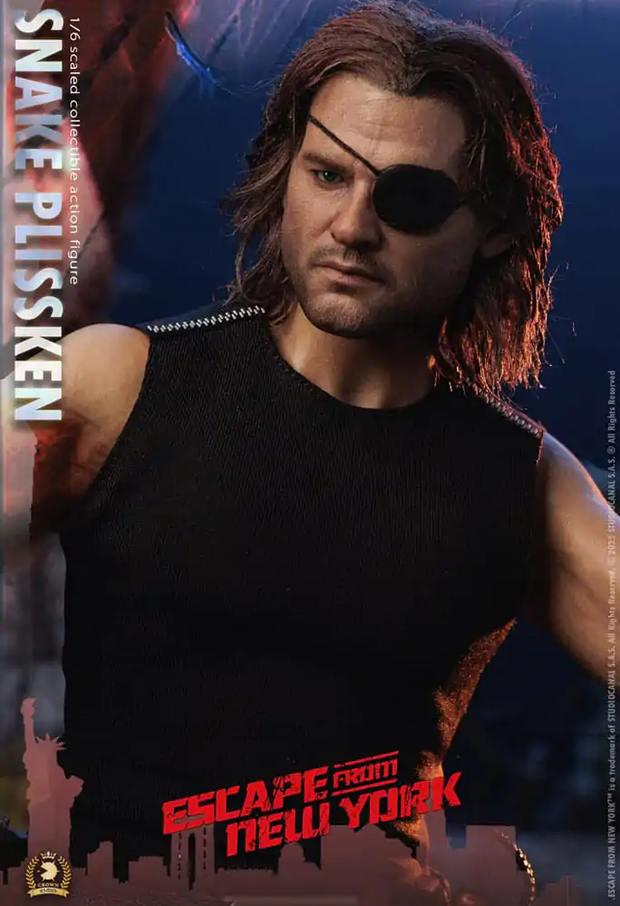 Escape from New York Crown Series 1/6 Snake Plissken (Real Hair Version) akciófigura 30 cm termékfotó