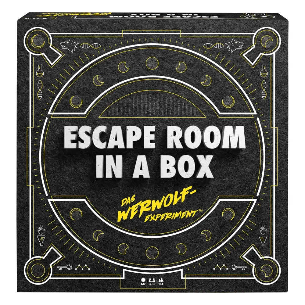 Escape Room in a Box Boardgame Das Werwolf-Experiment Német nyelvű termékfotó