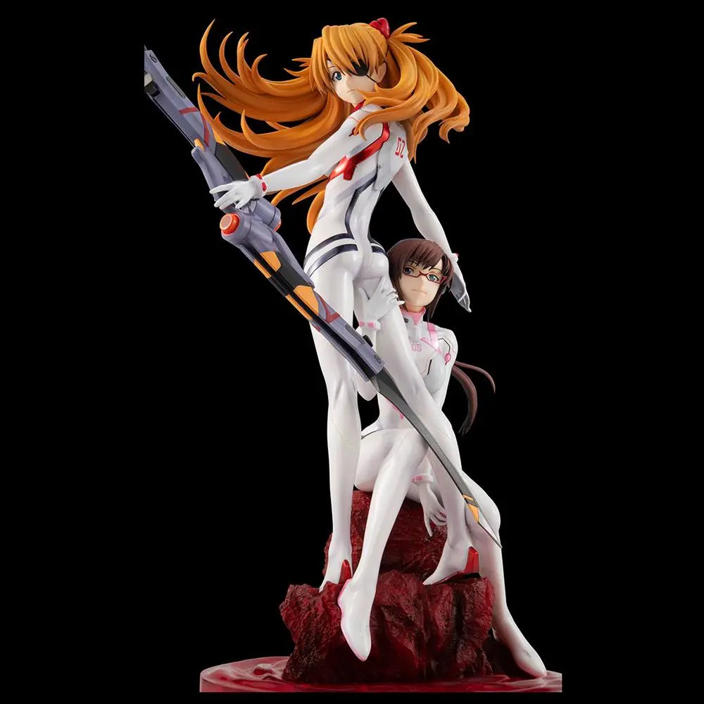 Evangelion: 3.0+1.0 Thrice Upon a Time G.E.M. Shikinami Asuka Langley &amp; Makinami Mari Illustrious PVC szobor figura 28 cm termékfotó