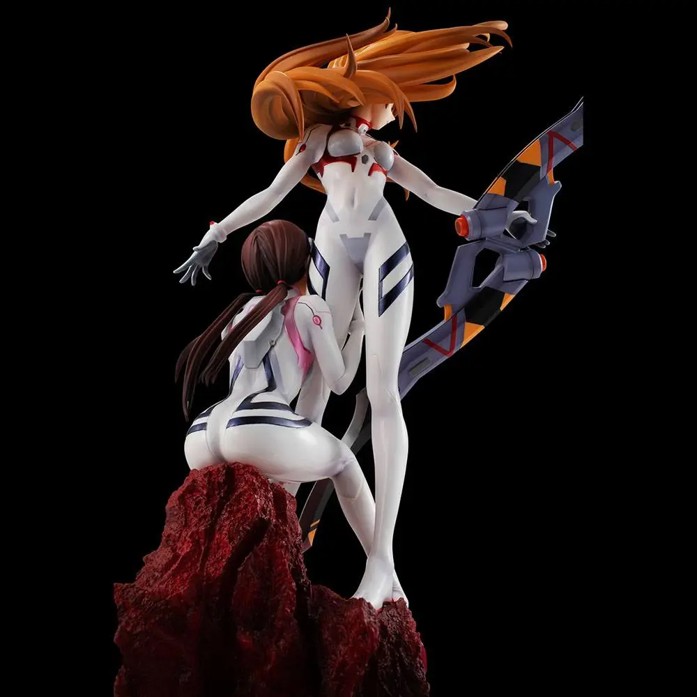 Evangelion: 3.0+1.0 Thrice Upon a Time G.E.M. Shikinami Asuka Langley &amp; Makinami Mari Illustrious PVC szobor figura 28 cm termékfotó
