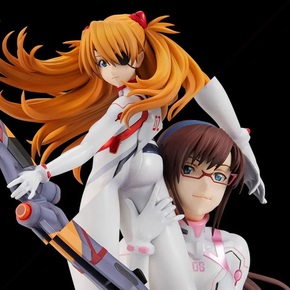 Evangelion: 3.0+1.0 Thrice Upon a Time G.E.M. Shikinami Asuka Langley &amp; Makinami Mari Illustrious PVC szobor figura 28 cm termékfotó
