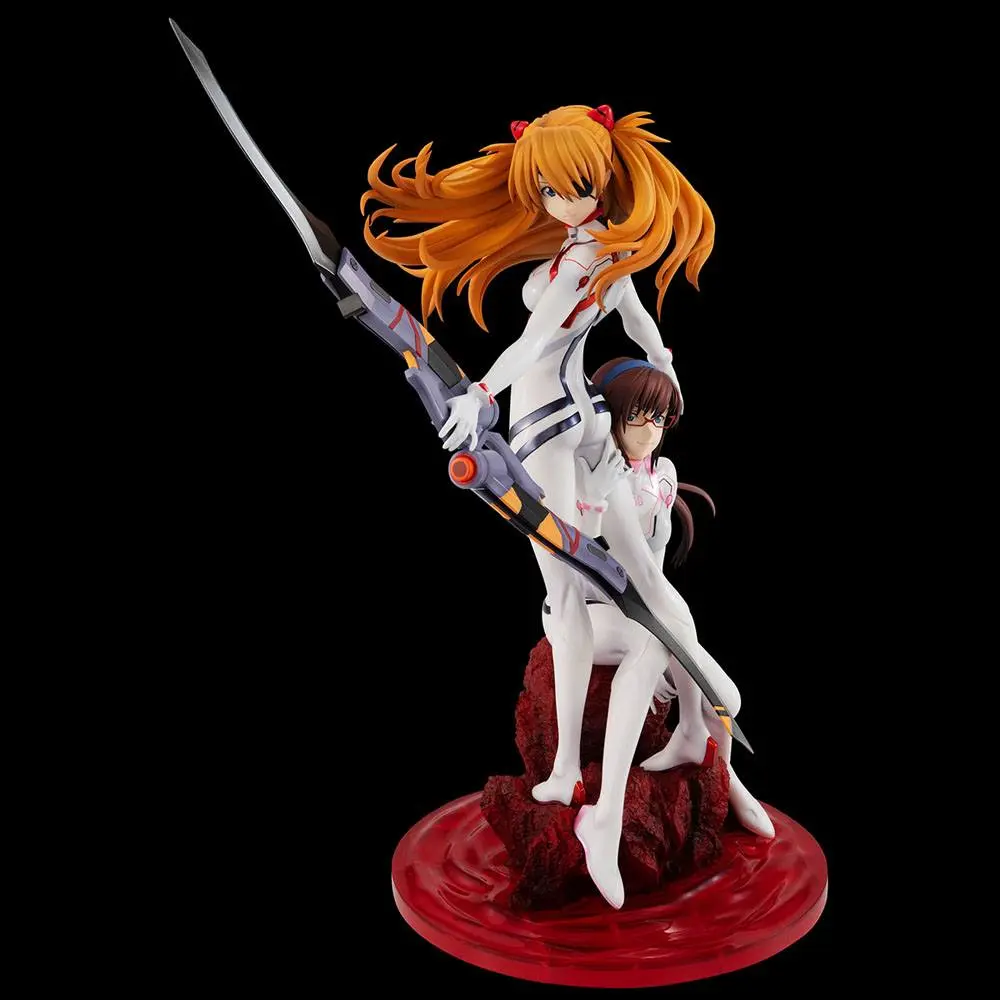 Evangelion: 3.0+1.0 Thrice Upon a Time G.E.M. Shikinami Asuka Langley &amp; Makinami Mari Illustrious PVC szobor figura 28 cm termékfotó
