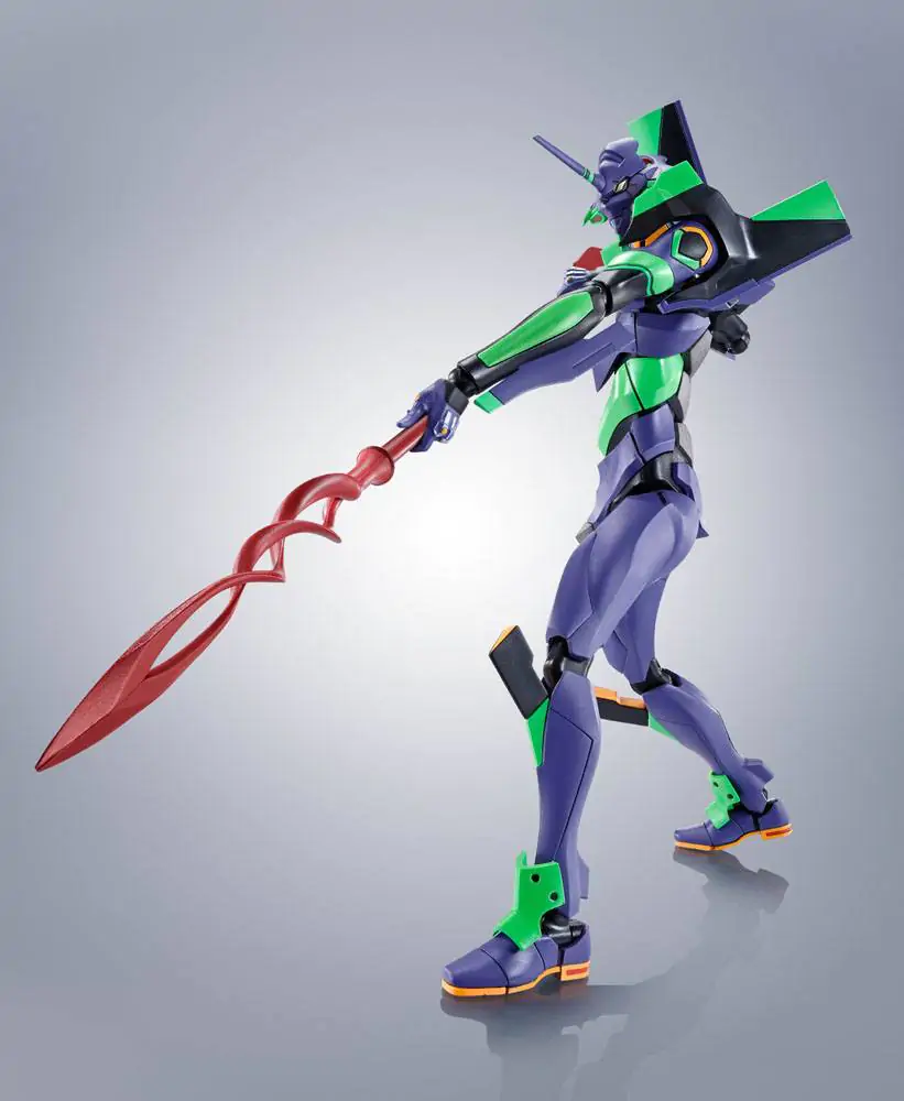 Evangelion: 3.0+1.0 Thrice Upon a Time Robot Spirits Akciófigura Side EVA Evangelion Test Type-01 + Spear of Cassius Renewal Color Edition Reissue termékfotó