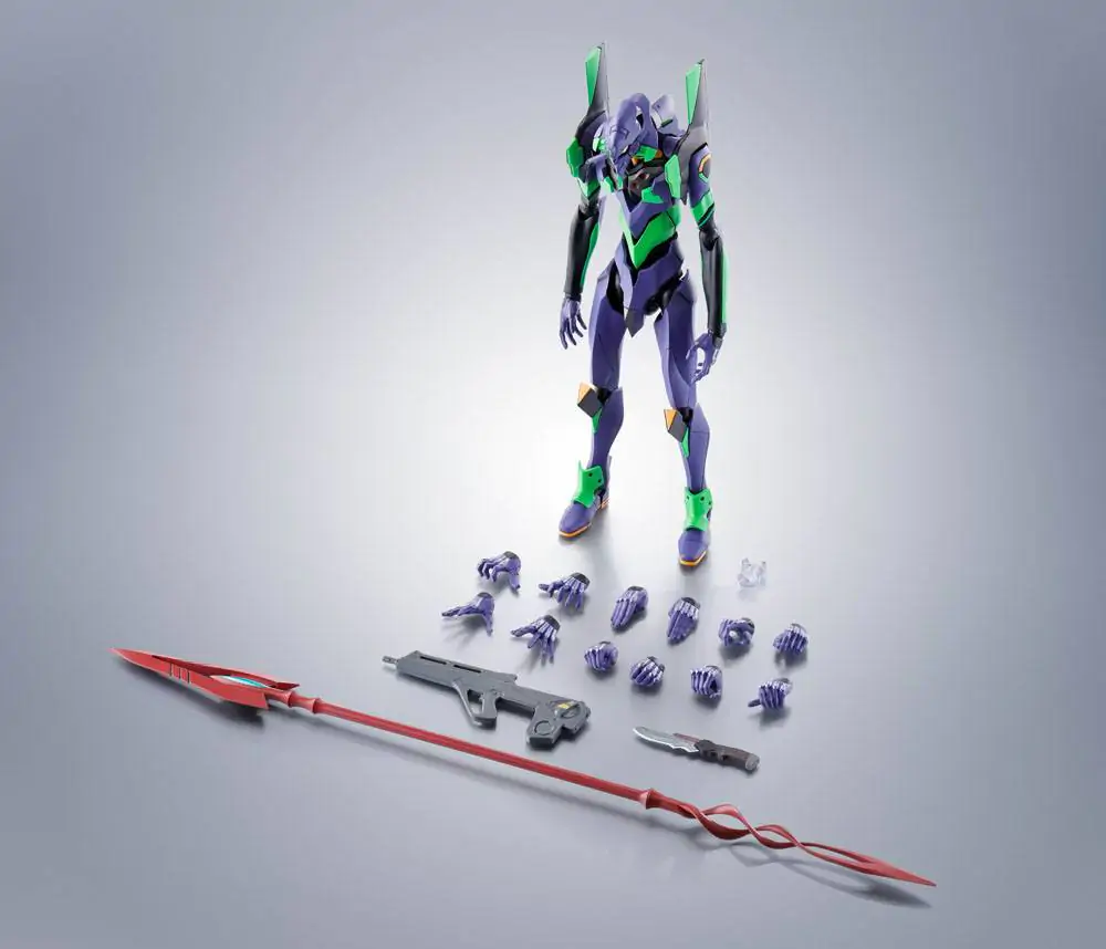 Evangelion: 3.0+1.0 Thrice Upon a Time Robot Spirits Akciófigura Side EVA Evangelion Test Type-01 + Spear of Cassius Renewal Color Edition Reissue termékfotó
