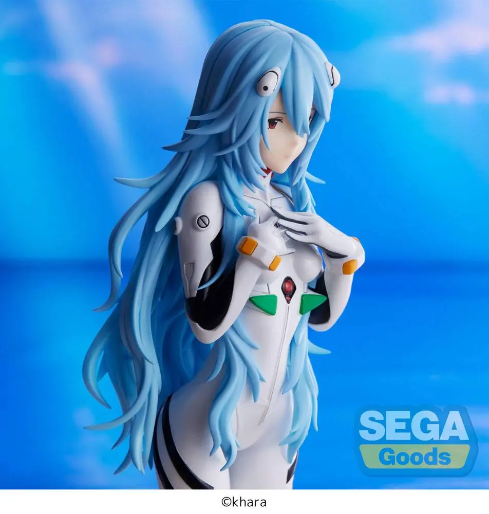 Evangelion: 3.0+1.0 Thrice Upon a Time SPM Rei Ayanami Long Hair Ver. PVC szobor figura 21 cm termékfotó