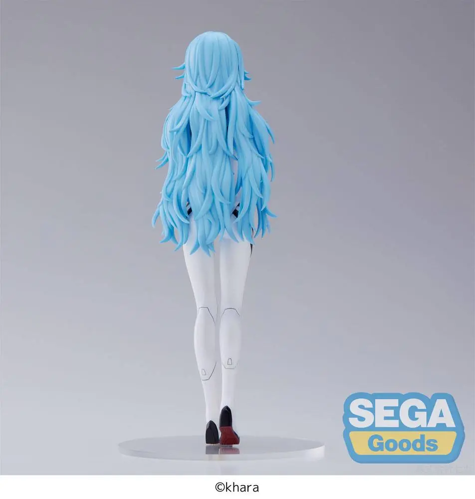 Evangelion: 3.0+1.0 Thrice Upon a Time SPM Rei Ayanami Long Hair Ver. PVC szobor figura 21 cm termékfotó