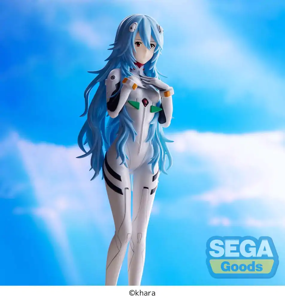 Evangelion: 3.0+1.0 Thrice Upon a Time SPM Rei Ayanami Long Hair Ver. (re-run) PVC szobor figura 21 cm termékfotó
