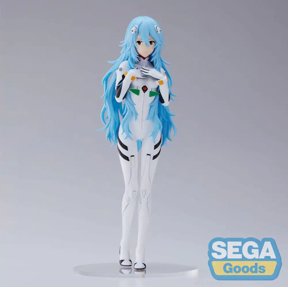 Evangelion: 3.0+1.0 Thrice Upon a Time SPM Rei Ayanami Long Hair Ver. (re-run) PVC szobor figura 21 cm termékfotó