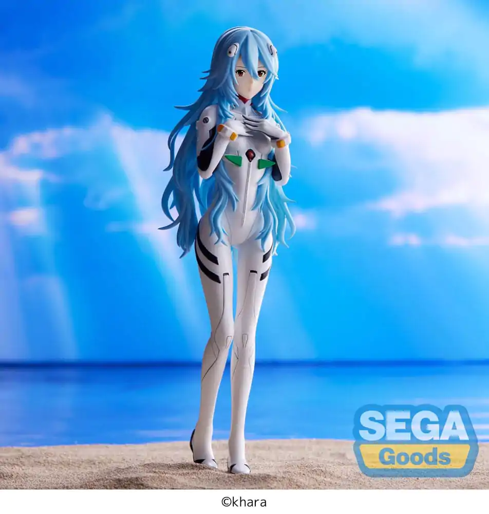 Evangelion: 3.0+1.0 Thrice Upon a Time SPM Rei Ayanami Long Hair Ver. (re-run) PVC szobor figura 21 cm termékfotó