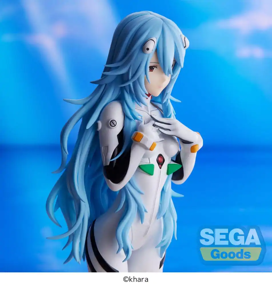 Evangelion: 3.0+1.0 Thrice Upon a Time SPM Rei Ayanami Long Hair Ver. (re-run) PVC szobor figura 21 cm termékfotó
