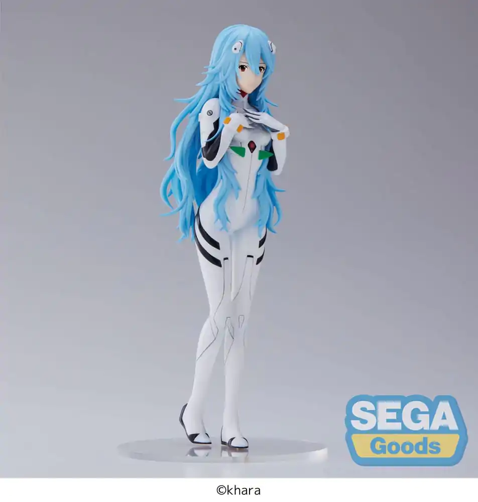 Evangelion: 3.0+1.0 Thrice Upon a Time SPM Rei Ayanami Long Hair Ver. (re-run) PVC szobor figura 21 cm termékfotó