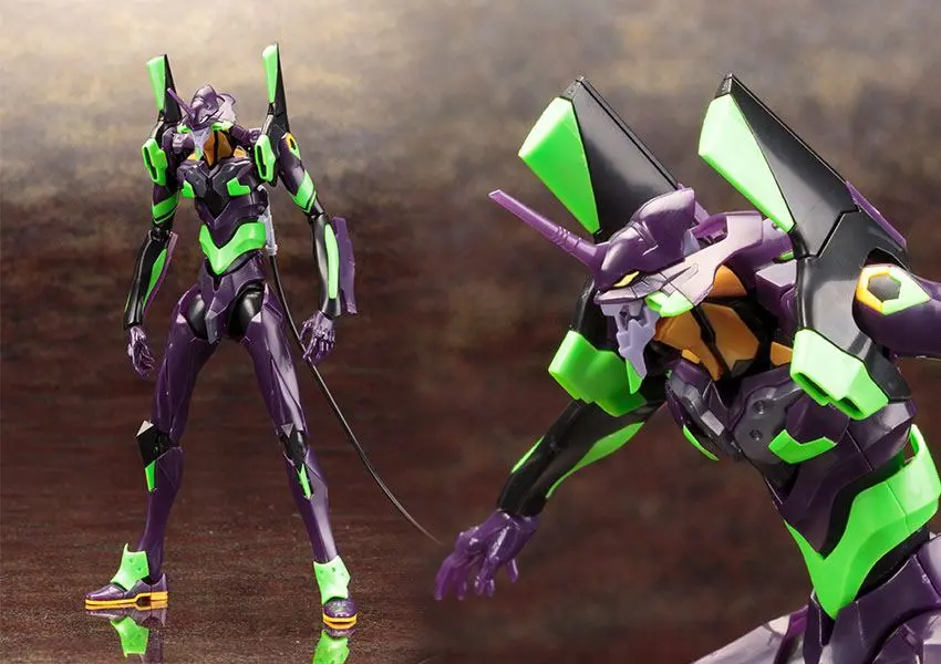 Evangelion: 3.0 1/400 Evangelion Test Type 01 Night Combat Ver. Műanyag modell készlet 19 cm termékfotó