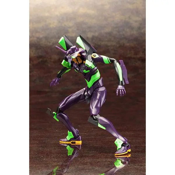 Evangelion: 3.0 1/400 Evangelion Test Type 01 Night Combat Ver. Műanyag modell készlet 19 cm termékfotó