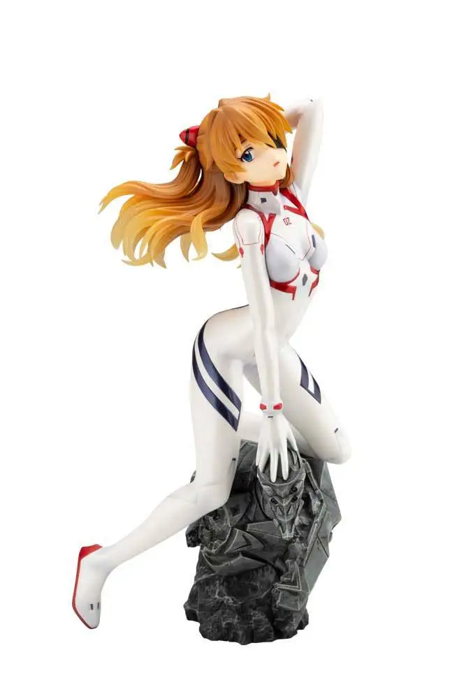 Evangelion 4 1/6 Asuka Shikinami Langley White Plugsuit Ver. PVC szobor figura 23 cm termékfotó