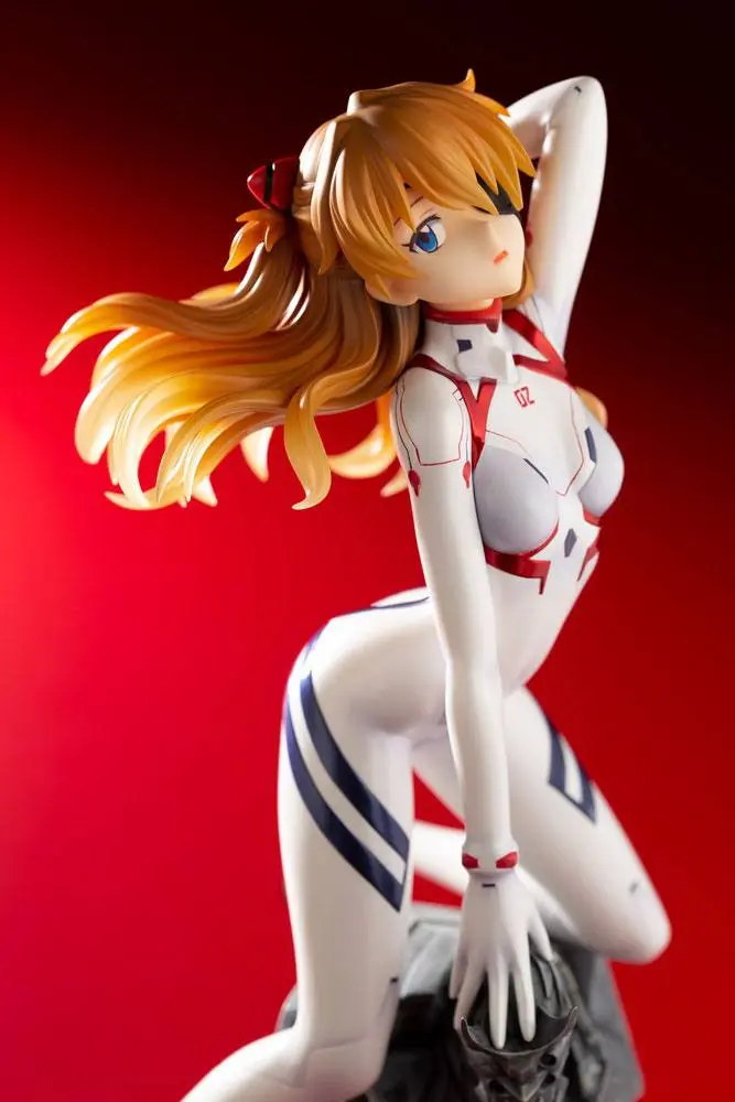 Evangelion 4 1/6 Asuka Shikinami Langley White Plugsuit Ver. PVC szobor figura 23 cm termékfotó