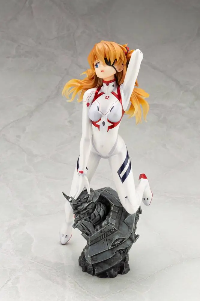 Evangelion 4 1/6 Asuka Shikinami Langley White Plugsuit Ver. PVC szobor figura 23 cm termékfotó