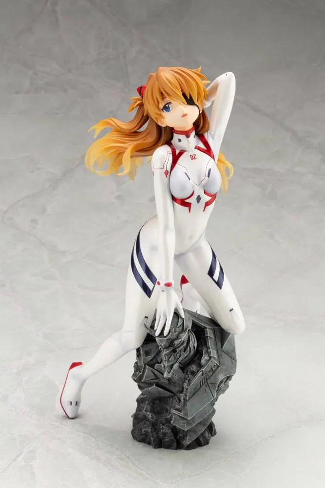 Evangelion 4 1/6 Asuka Shikinami Langley White Plugsuit Ver. PVC szobor figura 23 cm termékfotó