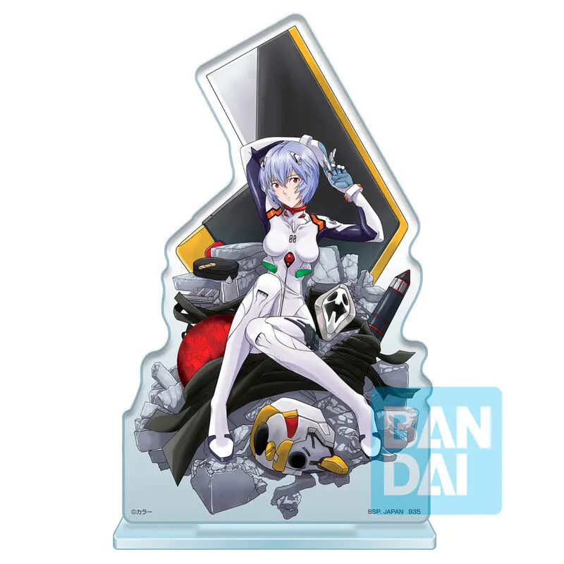 Evangelion Acrylic Stand Rei Ayanami Operation Started! Ichibansho figura 20cm termékfotó