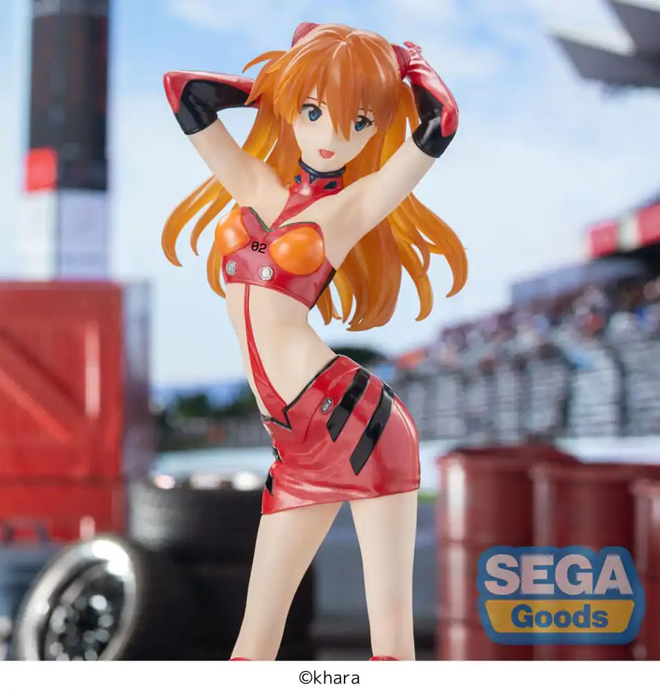 Evangelion Luminasta Evangelion Racing Asuka Shikinami Langley Pit Walk PVC szobor figura 25 cm termékfotó