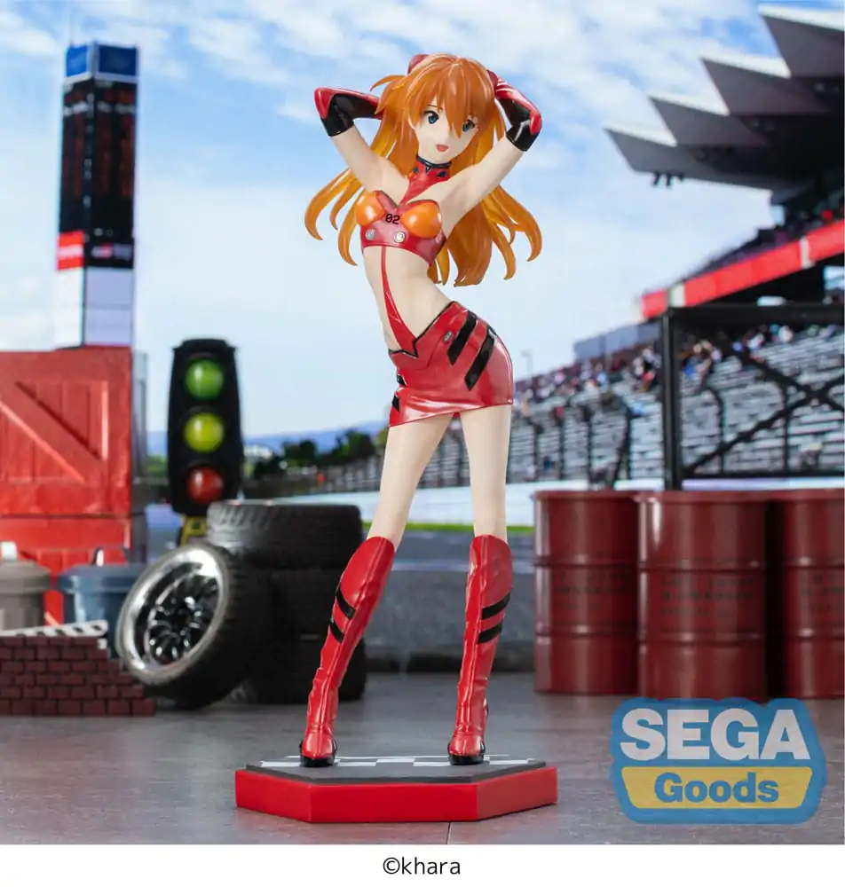 Evangelion Luminasta Evangelion Racing Asuka Shikinami Langley Pit Walk PVC szobor figura 25 cm termékfotó