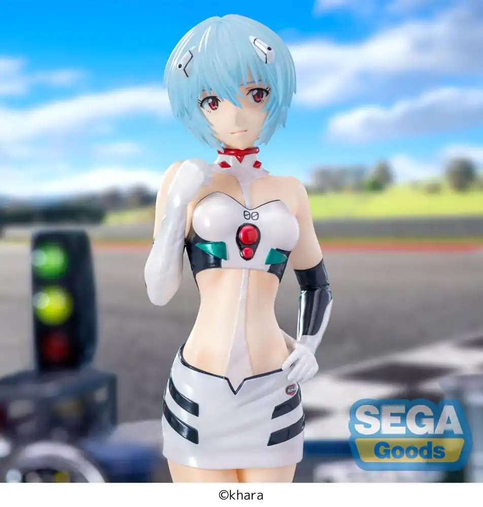 Evangelion Luminasta Evangelion Racing Rei Ayanami Pit Walk PVC szobor figura 21 cm termékfotó