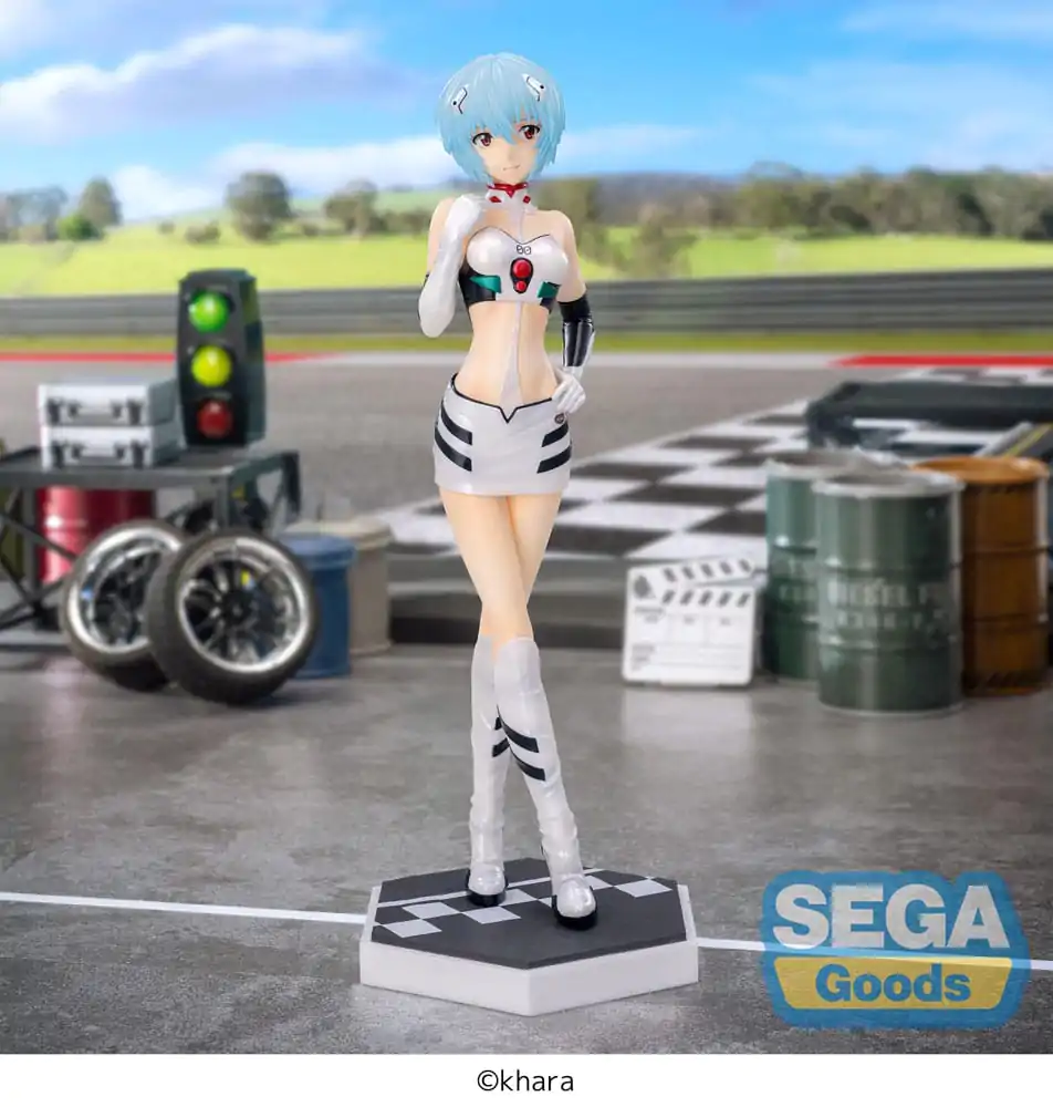Evangelion Luminasta Evangelion Racing Rei Ayanami Pit Walk PVC szobor figura 21 cm termékfotó