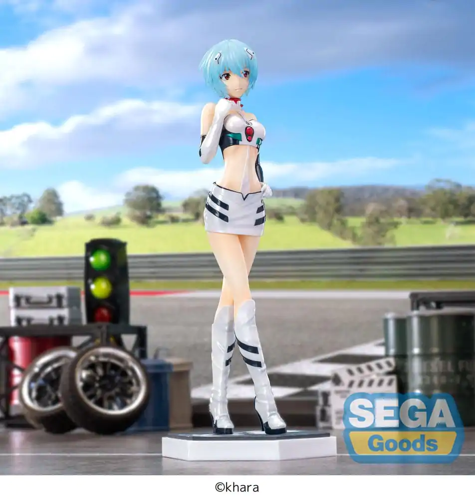 Evangelion Luminasta Evangelion Racing Rei Ayanami Pit Walk PVC szobor figura 21 cm termékfotó