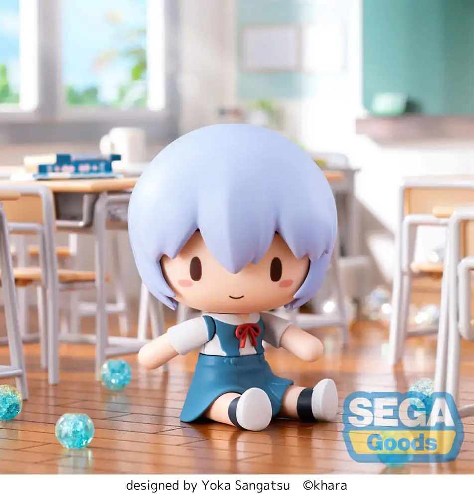 Evangelion: New Theatrical Edition Fuwa Petit Chibi figura Rei Ayanami 8 cm termékfotó