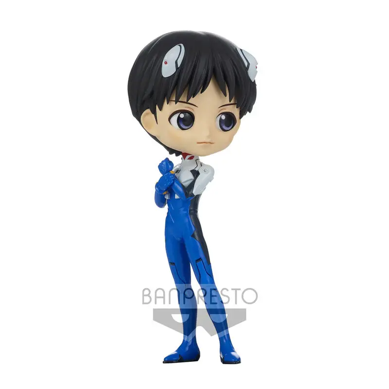 Evangelion New Theatrical Edition Plugsuit Style Shinji Ikari Q posket ver.A figura 14cm termékfotó