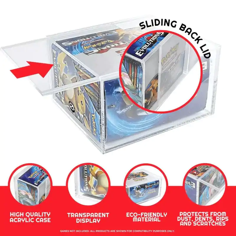 Evoretro Booster Boxes / Elite Trainer Boxes Ver. 1 akril protector védőtok csúszó fedéllel termékfotó