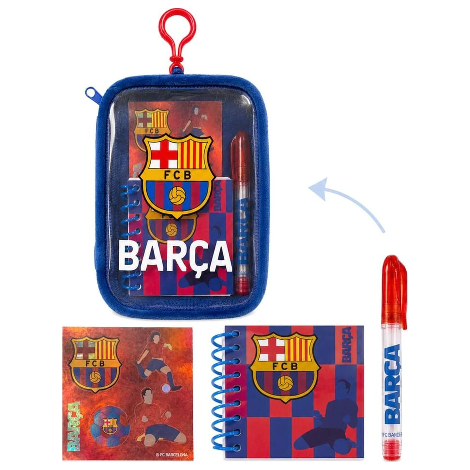 F.C. Barcelona írószer csomag termékfotó