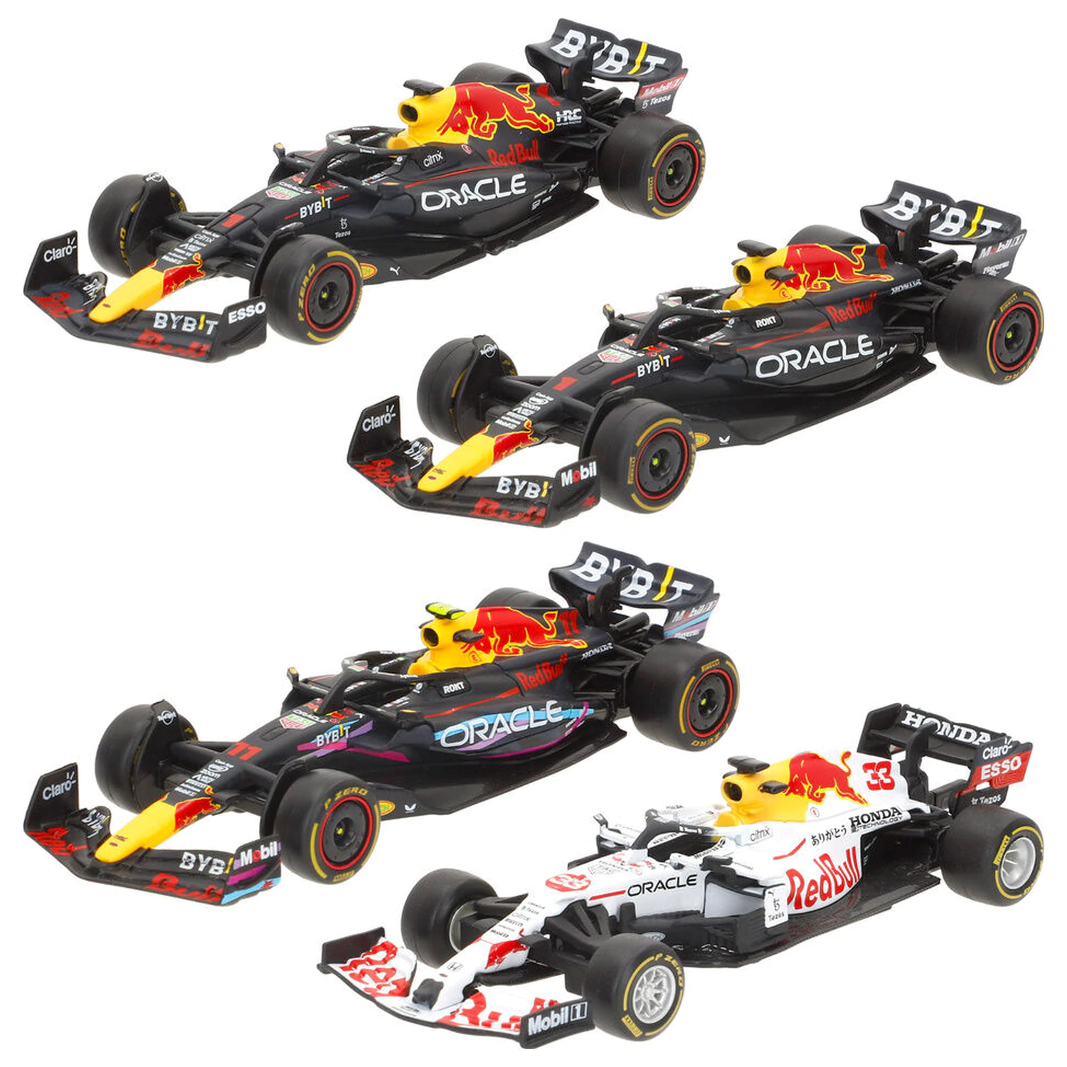 F1 Red Bull  4 db-os fém modell csomag termékfotó