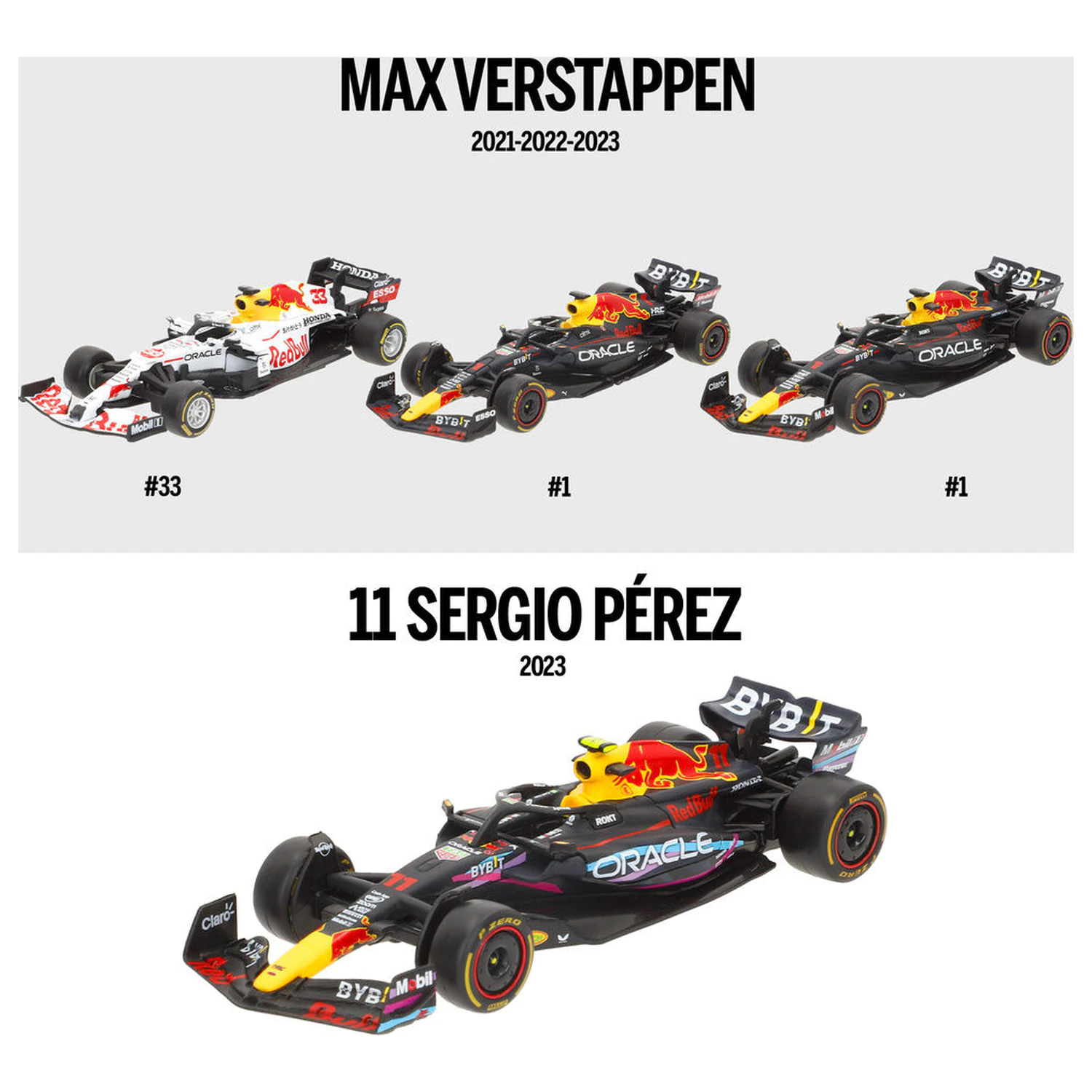 F1 Red Bull  4 db-os fém modell csomag termékfotó