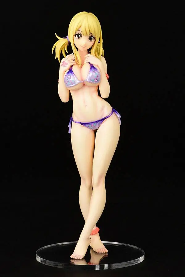 Fairy Tail 1/6 Lucy Heartfilia Swimsuit Pure in Heart Twin Tail Ver. PVC szobor figura 27 cm termékfotó