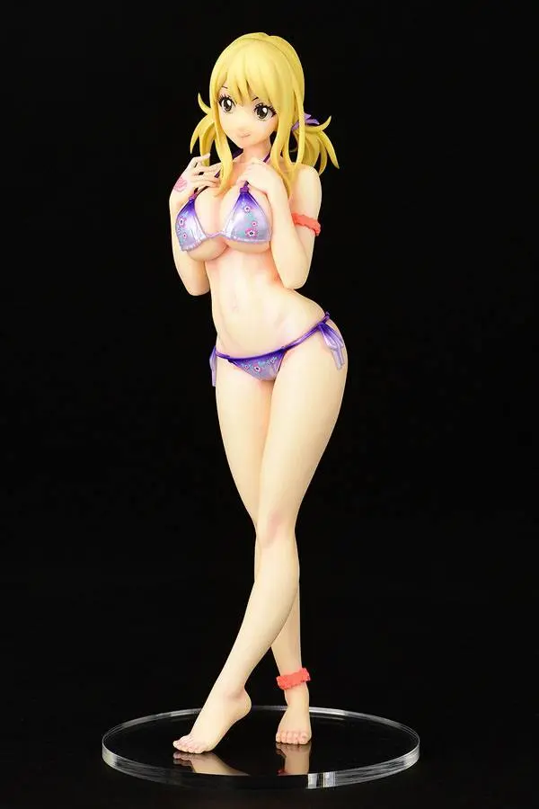 Fairy Tail 1/6 Lucy Heartfilia Swimsuit Pure in Heart Twin Tail Ver. PVC szobor figura 27 cm termékfotó